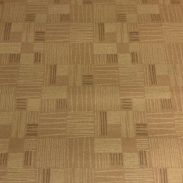 Arc-Com Tally Wheat Taupe Geometric Upholstery Vinyl