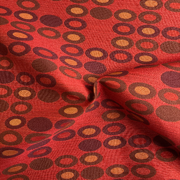 Remnant of Knoll Abacus Red Upholstery Fabric