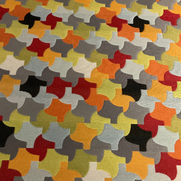 Momentum Interlock Terrace Geometric Multi Upholstery Fabric