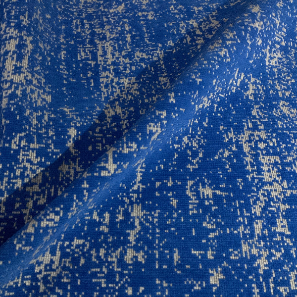 HBF Night Earth Chicago Blue Upholstery Fabric
