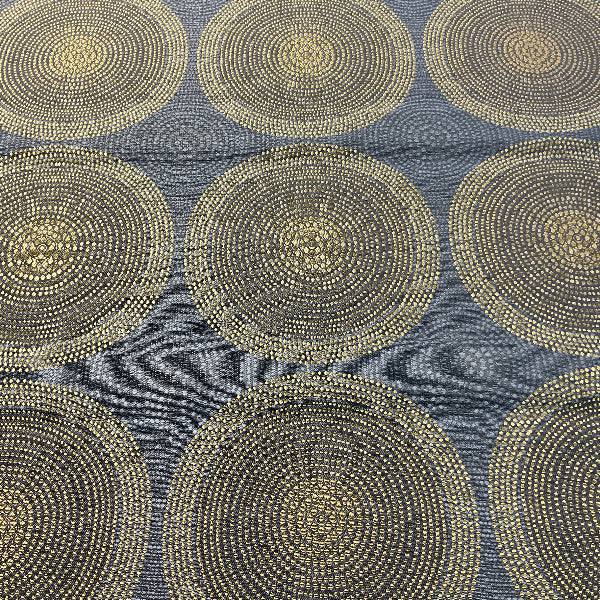 Remnant of Arc-Com Shibori Blueberry Upholstery Fabric