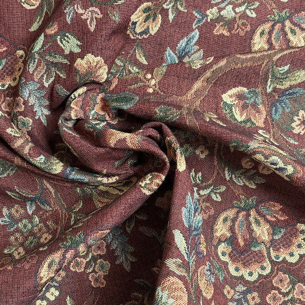 Burch Fabrics Louise Burgundy Upholstery Fabric Yardage