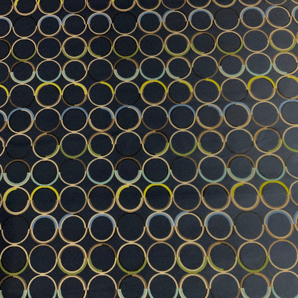 Designtex Pinball Navy Blue Upholstery Fabric
