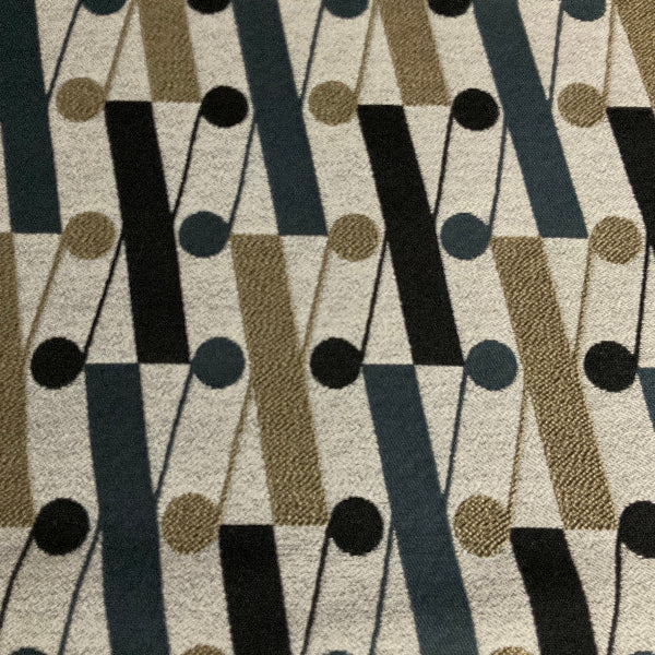 Remnant of Arc-Com X Pattern Stone Upholstery Fabric