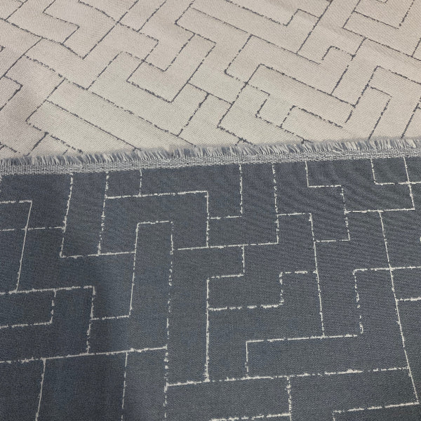 Remnant of Sunbrella Create Smoke Outdoor Upholstery Fabric