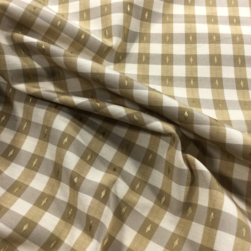 Golden Stripe Cotton Print Fabric