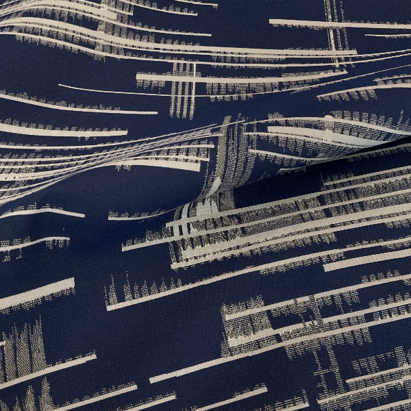 CF Stinson Gesture Ink Blue Sunbrella Outdoor Upholstery Fabric
