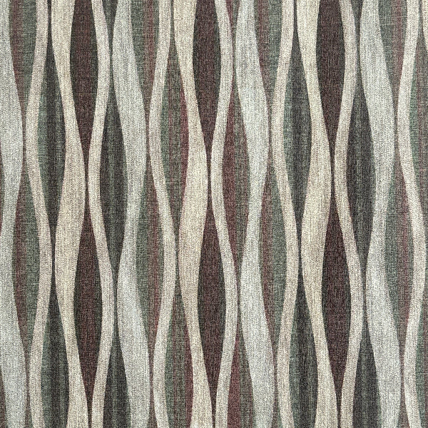 CF Stinson Lava Woodland Wavy Stripe Green Upholstery Vinyl