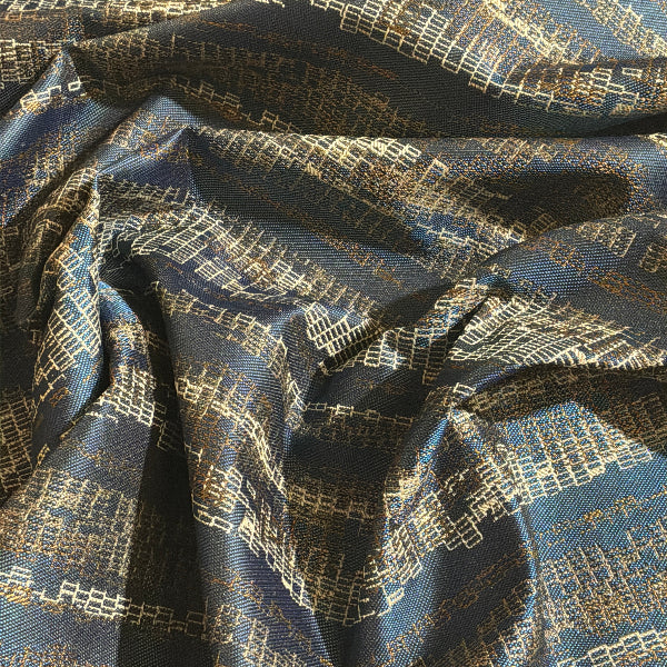 CF Stinson Progression Deep Blue Upholstery Fabric Yardage
