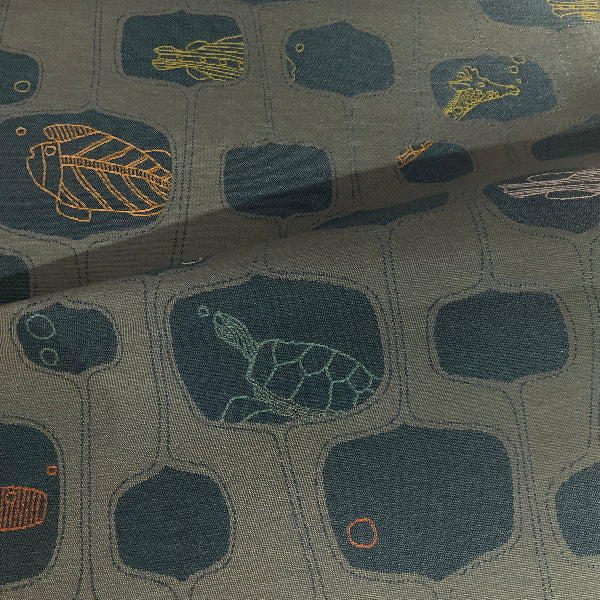 CF Stinson Supersillyness 20,000 Leagues Blue Upholstery Fabric