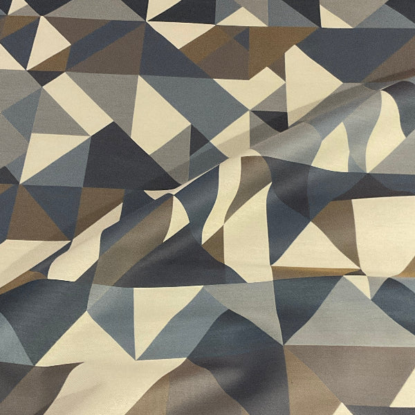 Carnegie Collage 2 Blue Upholstery Fabric