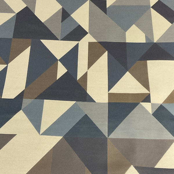 Carnegie Collage 2 Blue Upholstery Fabric