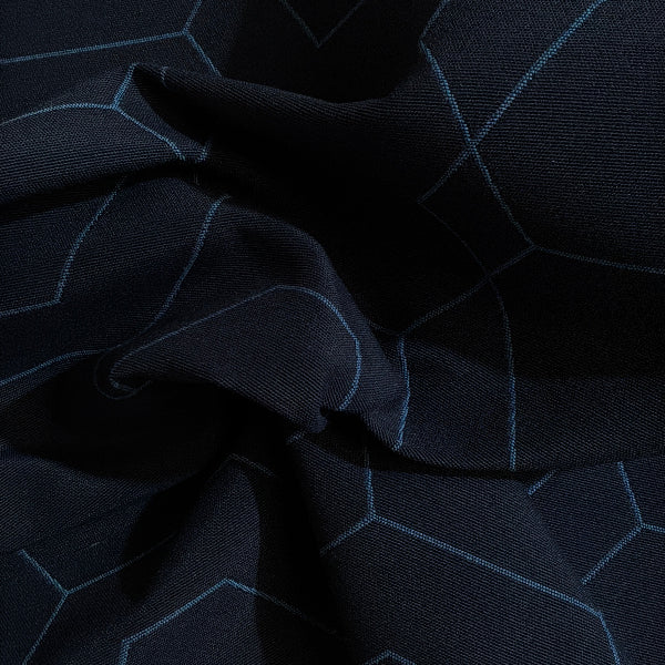 Carnegie Formation 4 Blue Upholstery Fabric Yardage