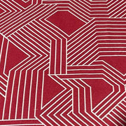 Carnegie Maze Color 36 Geometric Red Upholstery Fabric