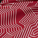 Carnegie Maze Color 36 Geometric Red Upholstery Fabric