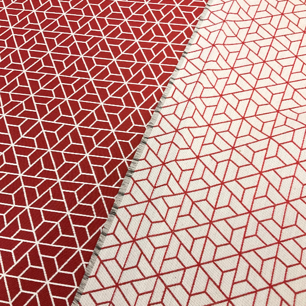 Carnegie Triad 38 Red Sunbrella Upholstery Fabric