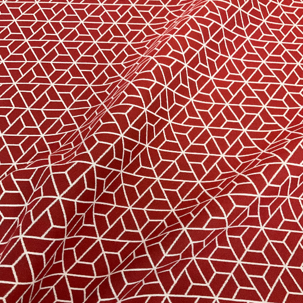 Carnegie Triad 38 Red Sunbrella Upholstery Fabric