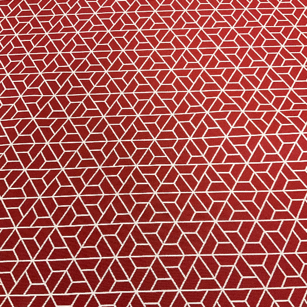 Carnegie Triad 38 Red Sunbrella Upholstery Fabric