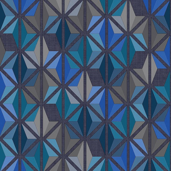 Remnant of Concertex Dalliance Sapphire Upholstery Vinyl