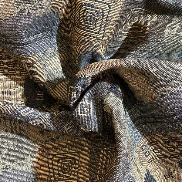 Coven Runner Blue Upholstery Fabric Yardage