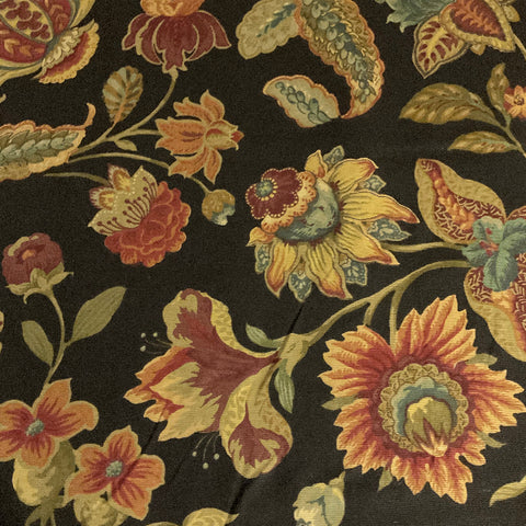 Mill Creek Maldives Chocolate Cotton Print Fabric