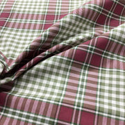 Pink and Green Plaid Cotton Print Fabric