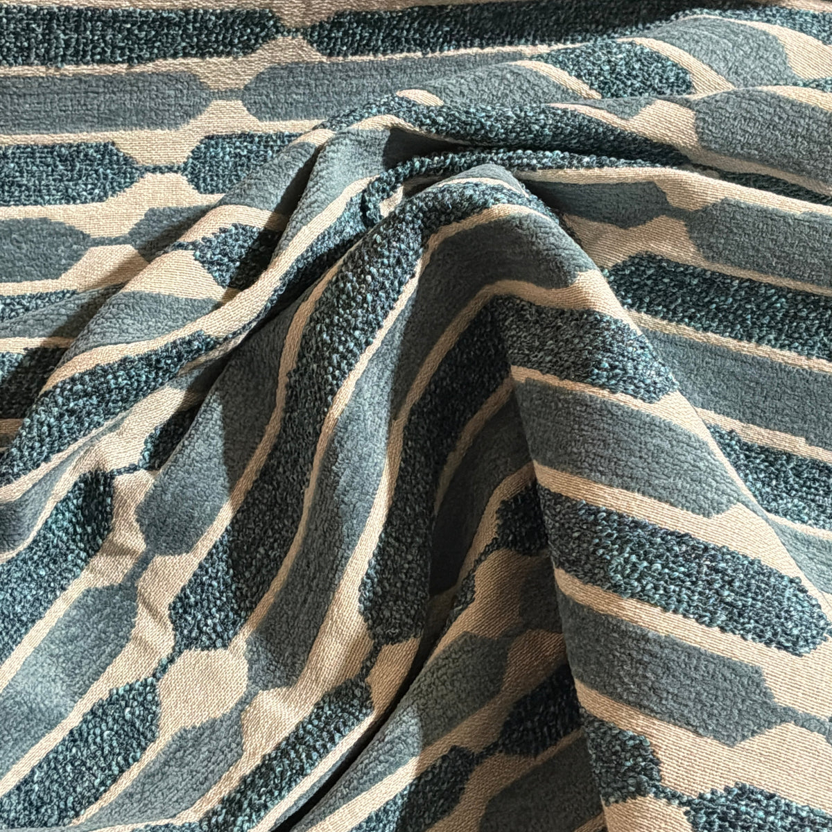 Designtex Chenille Chevron Canal Upholstery Fabric Yardage