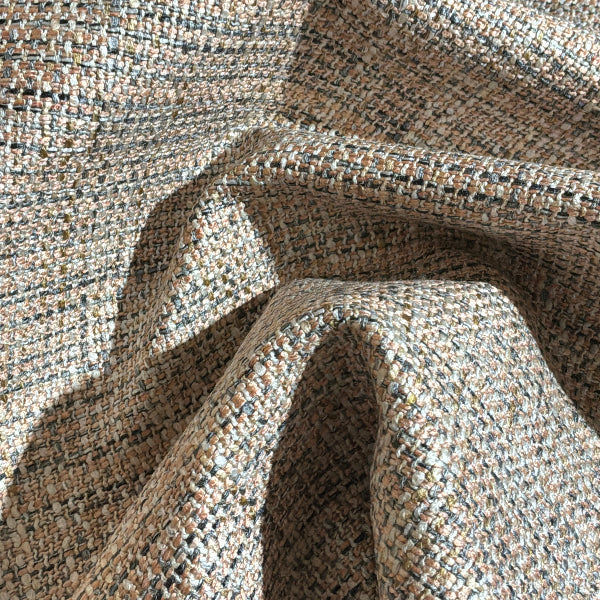 Designtex Chunky Tweed Pink Upholstery Fabric Yardage