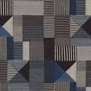 Remnant of Designtex Geometric II Blue Upholstery Fabric