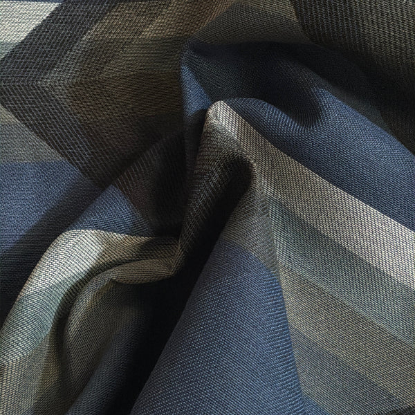 Designtex Gradate Ink Geometric Blue Upholstery Fabric Yardage