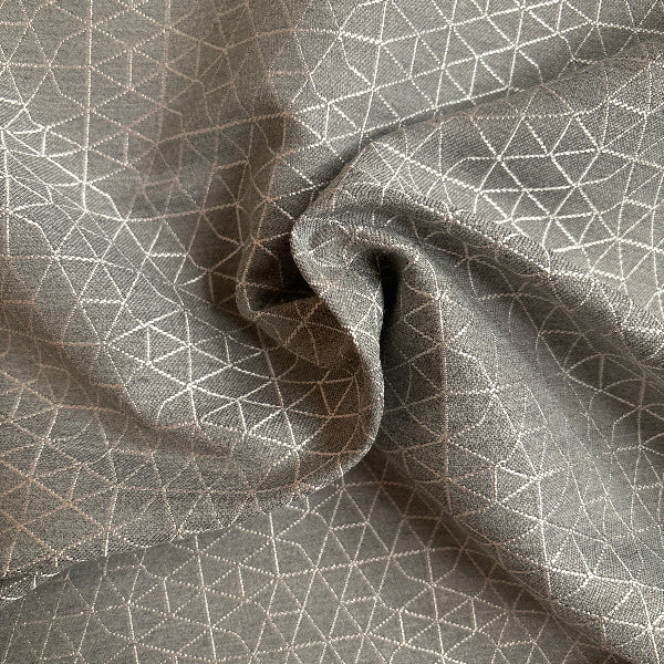 Designtex Net Solstice Geometric Gray Upholstery Fabric Yardage