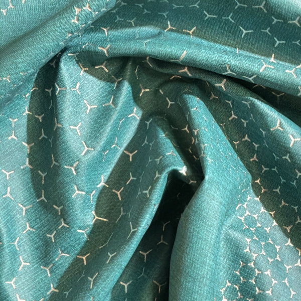 Designtex Raia Slate Teal Upholstery Vinyl Yardage