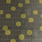 Designtex Round Leaves Brunia Gray Upholstery Fabric