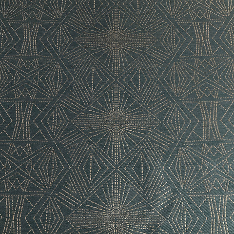 Designtex Starburst Dark Blue Green Upholstery Fabric
