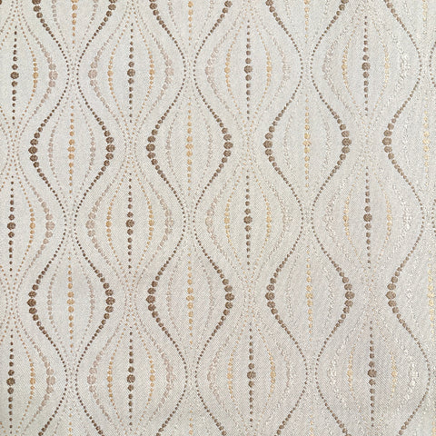 Dotted Hour Glass Cream Upholstery Fabric