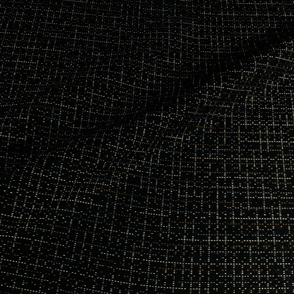 Duvaltex Couture Seam Black Upholstery Fabric