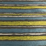 Remnant of Pallas Painted Stripe Sea Upholstery Fabric