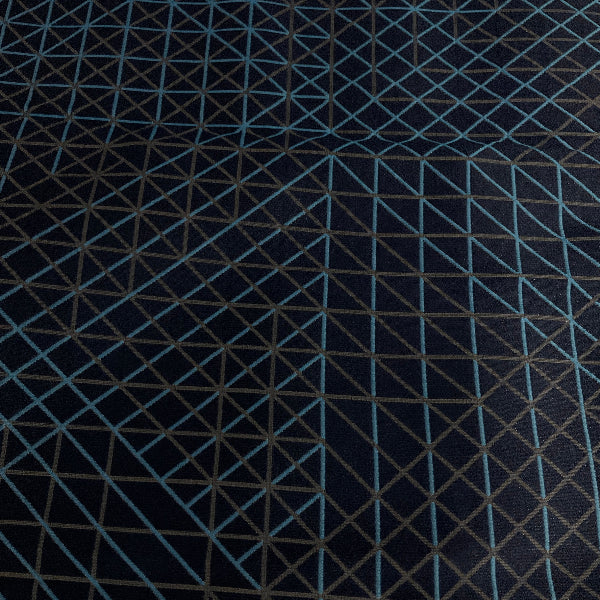 CF Stinson Power Grid Sapphire Upholstery Fabric