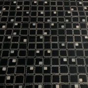 Carnegie Four Square 12 Black Upholstery Fabric