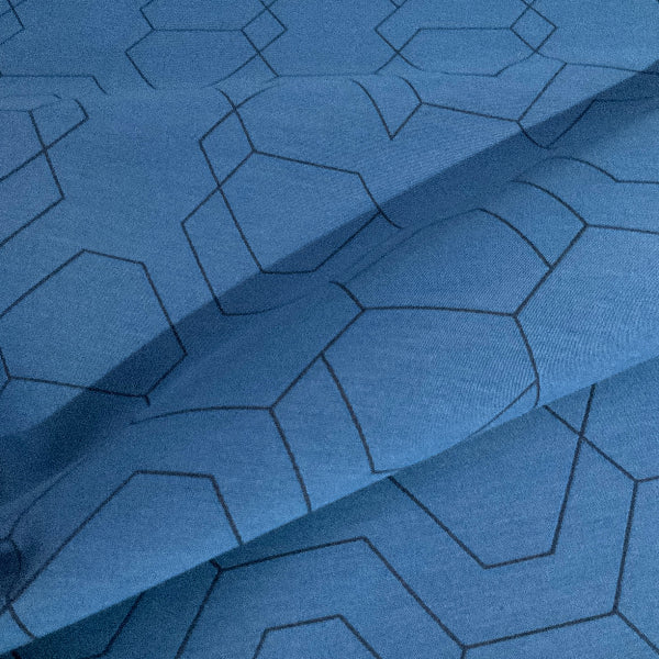 Carnegie Formation 5 Blue Upholstery Fabric