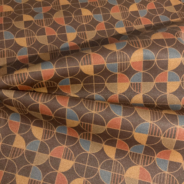 Burch Full Circle Cinnabar Brown Upholstery Vinyl