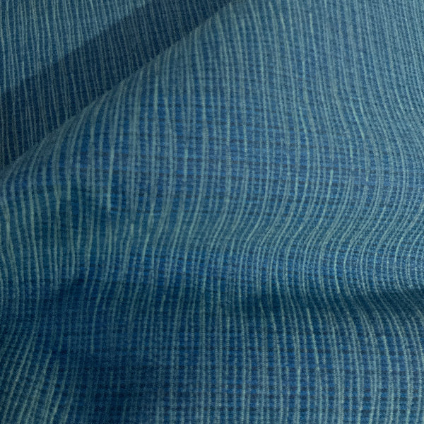 Momentum Graph Wave Blue Upholstery Fabric