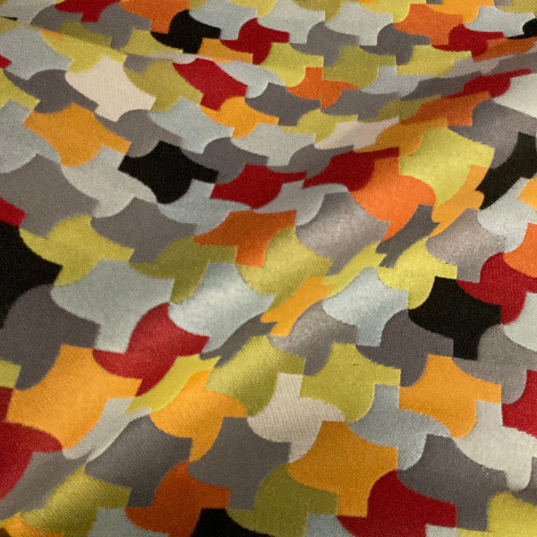 Momentum Interlock Terrace Geometric Multi Upholstery Fabric