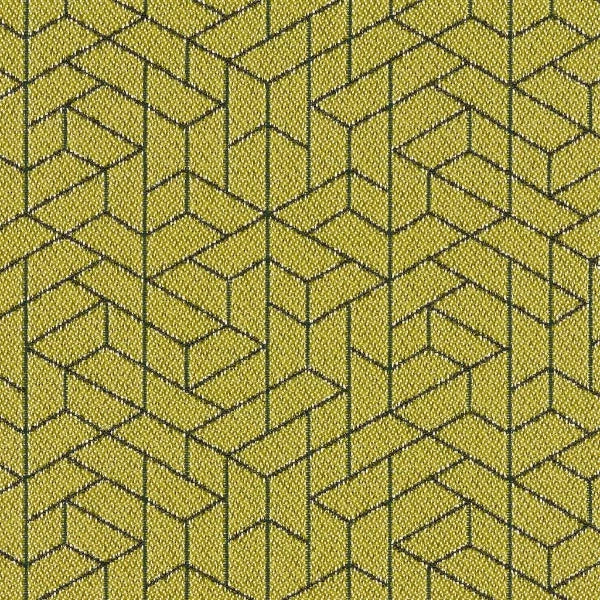 Luum Flexagon Northern Lights Green Upholstery Fabric