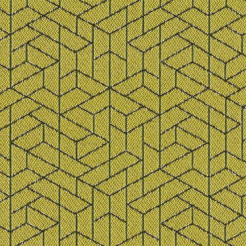 Luum Flexagon Northern Lights Green Upholstery Fabric