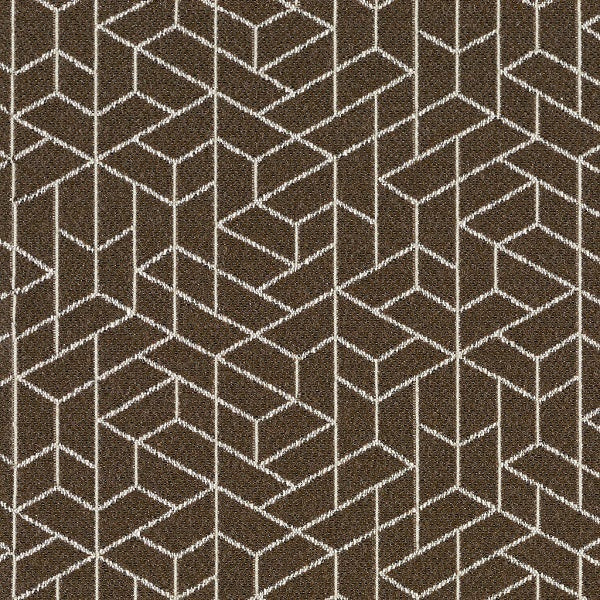 Luum Flexagon Peatlands Brown Upholstery Fabric