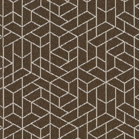 Luum Flexagon Peatlands Brown Upholstery Fabric