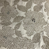 HBF Big Floral Grey on Lavender Upholstery Fabric
