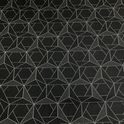 HBF Folded Lines Black and White Upholstery Fabric
