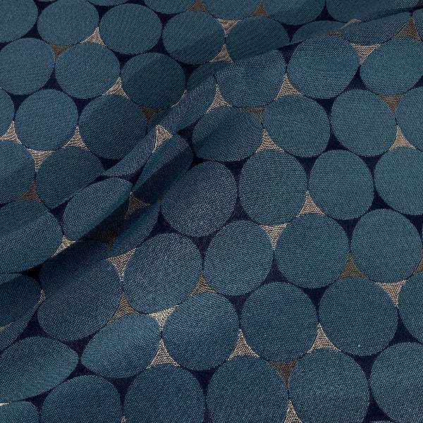 HBF Roundabout Pataya Blue Upholstery Fabric